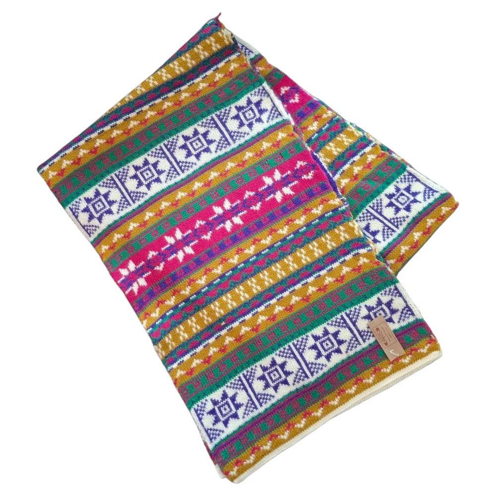 New - Colorful Patterned Scarf - Picture 1 of 3